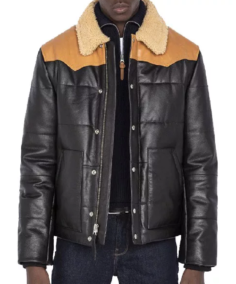 Hardy B-3 Shearling Black Leather Aviator Jacket