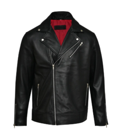 Men Classic Biker Leather Jacket