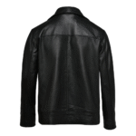 Men Classic Biker Leather Jacket - Image 2