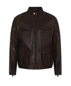 Men Classic Cafe Racer Leather Jacket - Trendy Leather jackets