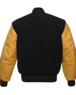 Men’s Black Varsity Jacket - Trendy Leather Jackets