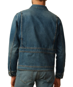 Men’s Buttoned Japanese Jean Jacket Back