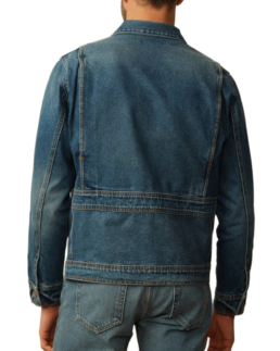 Men’s Buttoned Japanese Jean Jacket Back