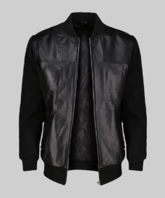 Men’s Classic Dre Leather Jacket Front - Trendy Leather Jackets