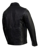 Men’s Black Fashion Car Coat Jacket - Image 3