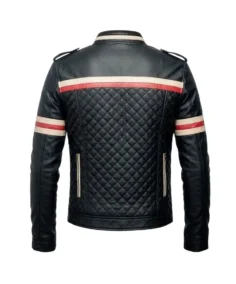 Shop The Mens Red And White Striped Black Jacket