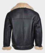 Byron Men’s Shearling Black Leather B3 Jacket - Image 3
