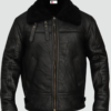 Mens Sheepskin Bomber Leather Jacket
