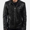 Men’s Slim Fit Shirt Collar Jacket - Trendy Leather Jackets