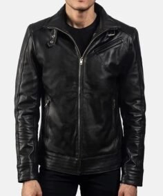 Men’s Slim Fit Shirt Collar Jacket - Trendy Leather Jackets