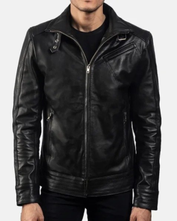 Men’s Slim Fit Shirt Collar Jacket - Trendy Leather Jackets