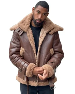 Shop The Men's Aviator Pilot B3 Shearling Leather Jacket