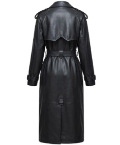 Shop The Women Trendy Fashion Black Leather Trench Coat - Trendy Leather Jackets