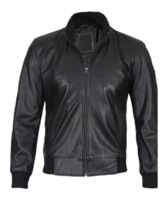 Mens Black Real Cowhide Leather Jacket - Trendy Leather Jackets