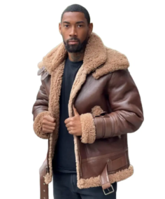 Men's Aviator Pilot B3 Shearling Leather Jacket