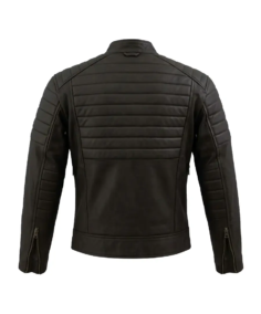 Shop The Dane Black Moto Cafe Racer Biker Leather Jacket