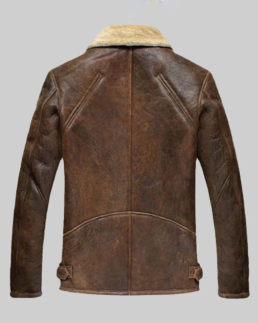 Shop The Jamie Men’s Distressed Brown Bomber Leather Jacket