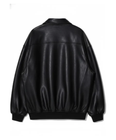 Shop The Men Oversized Black Leather Jacket - Trendy Leather Jackets