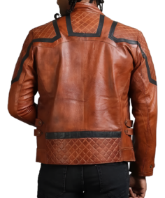 Shop The Vintage Brown Biker Jacket