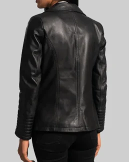 Shop The Black Women Leather Blazer - Trendy Leather Jackets