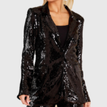 Olivia Sequin Black Blazer