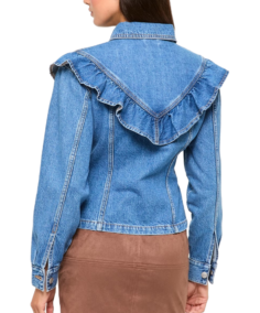 Target Denim Flounce Jacket Back