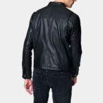 Black Men Leather Jacket - Image 2