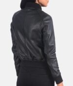 Shop The Women’s Classic Bomber Leather Jacket