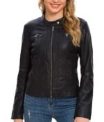 Women’s Stylish Biker Leather Jacket