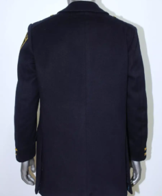 Shop The Vintage Navy Blue Wool Reefer Pea Coat