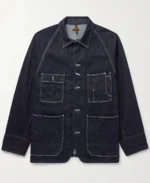 Kapital Cactus Panelled Denim Jacket Blue