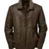 Men’s Cowhide Dark Brown Jacket