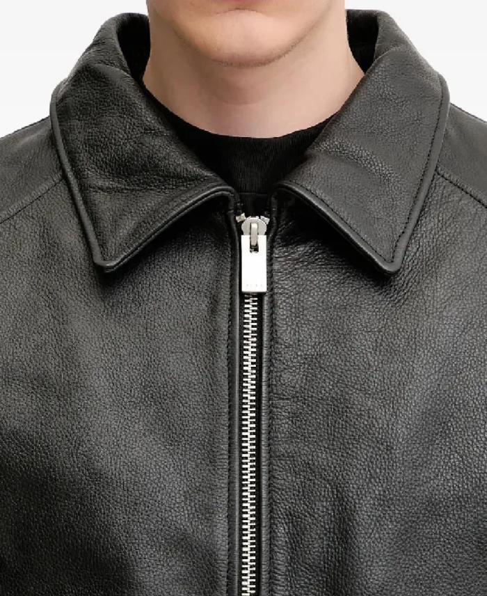 Men’s Leather Bomber Jacket Collars
