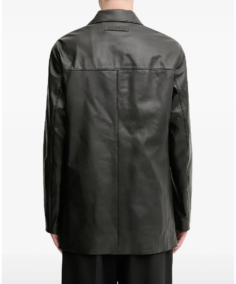 Shop The 1017 ALYX 9SM Buttoned Leather Jacket