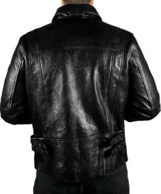 Shop The Vintage Retro Cafe Racer Leather Jacket Back