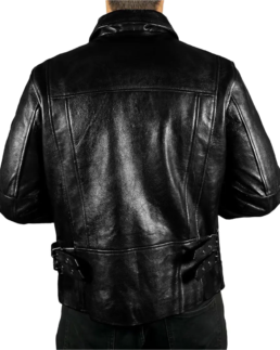 Shop The Vintage Retro Cafe Racer Leather Jacket Back