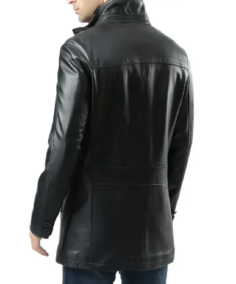 Shop The Murphy Men's Real Lambskin Black Leather Car Coat