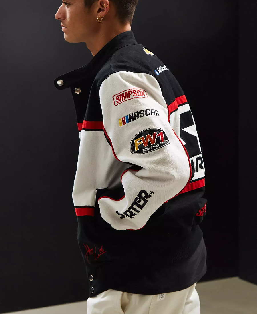 Starter Black Label Nascar Racing Jacket | Trendy Leather Jackets