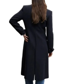 Shop The Women’s Navy Blue Long Wool Coat