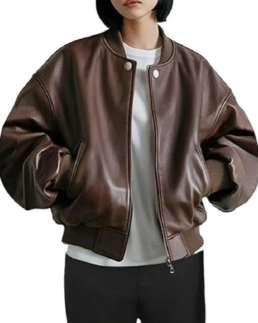 Womens Oversized Real Lambskin Leather Jacket