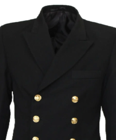 Men's Barathea Reefer Jacket Collar