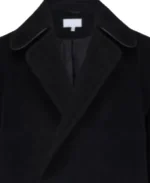 Men's Black Lambeth Reefer Coat Close
