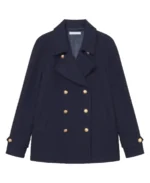 Men's Caban Navy Gold Reefer Jacket