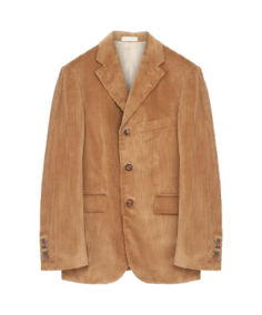 Men's Camel Cord Reefer Jacket