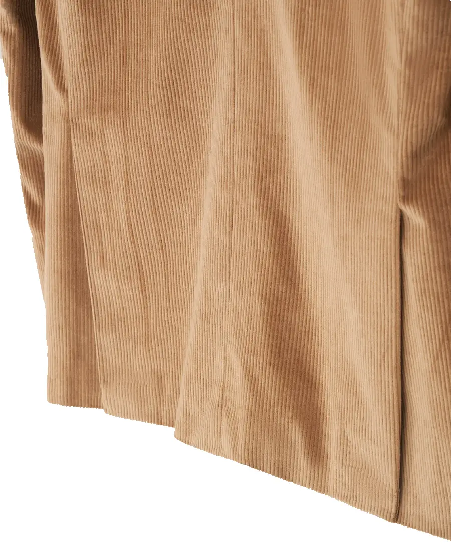 Men's Camel Cord Reefer Jacket Back