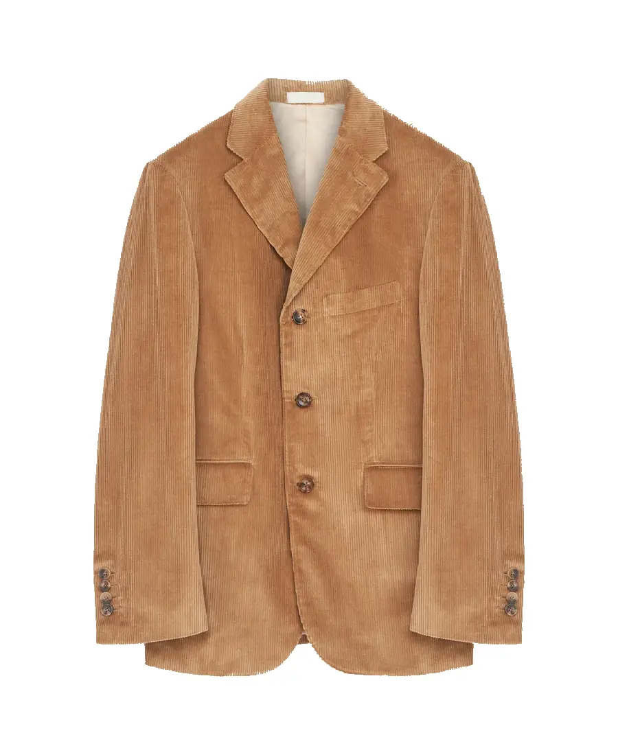 Men's Camel Cord Reefer Jacket