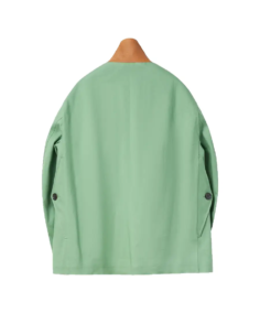 Men's Gabardine Reefer Coat Back