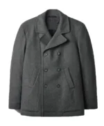 Men's Grey Reefer Jacket