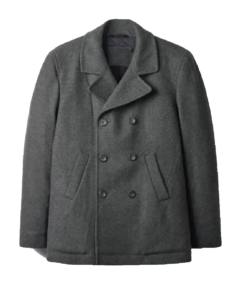 Men's Grey Reefer Jacket