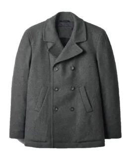 Men's Grey Reefer Jacket